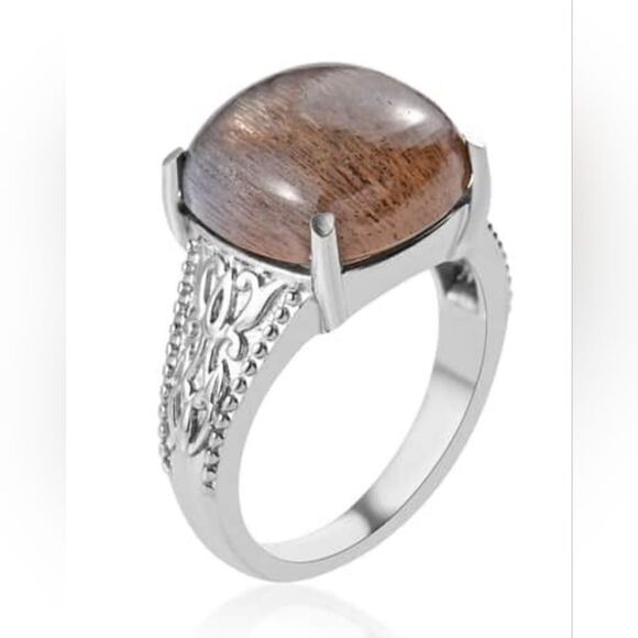 Golden Sheen Moonstone Ring - Picture 5 of 16